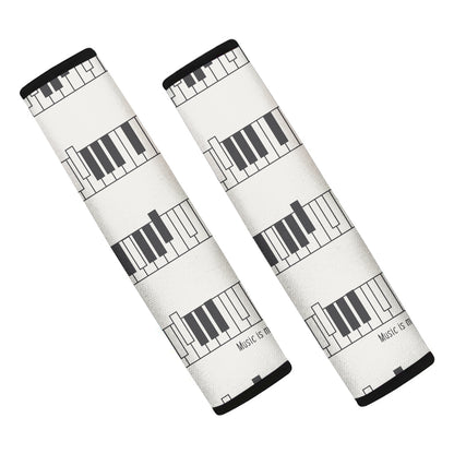 Piano Pattern Print Car Seat Belt Covers