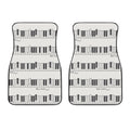Piano Pattern Print Front Car Floor Mats