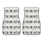 Piano Pattern Print Front Car Floor Mats