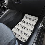 Piano Pattern Print Front Car Floor Mats