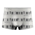 Piano Pattern Print Men's Boxer Briefs