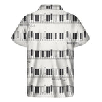 Piano Pattern Print Men's Short Sleeve Shirt