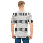 Piano Pattern Print Men's T-Shirt