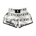 Piano Pattern Print Muay Thai Boxing Shorts