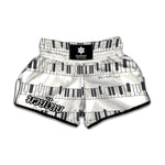 Piano Pattern Print Muay Thai Boxing Shorts