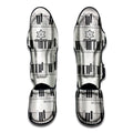 Piano Pattern Print Muay Thai Shin Guards