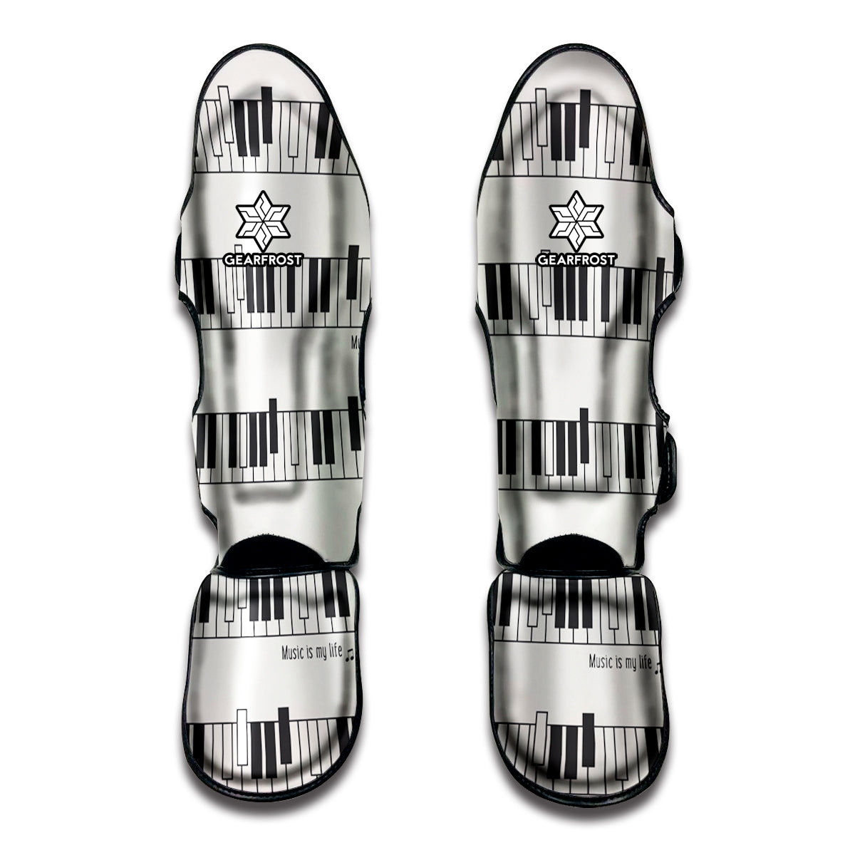 Piano Pattern Print Muay Thai Shin Guard