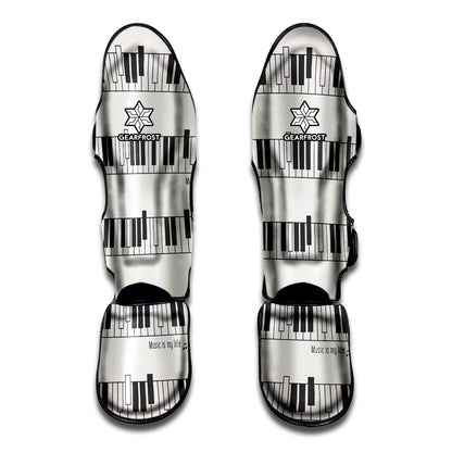 Piano Pattern Print Muay Thai Shin Guard