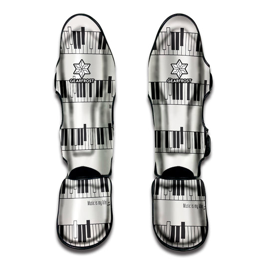 Piano Pattern Print Muay Thai Shin Guard