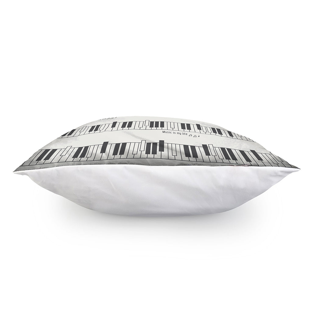 Piano Pattern Print Pillow Cover