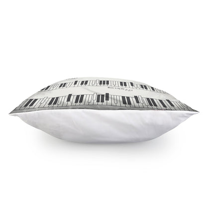 Piano Pattern Print Pillow Cover