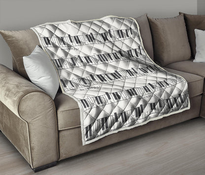 Piano Pattern Print Quilt