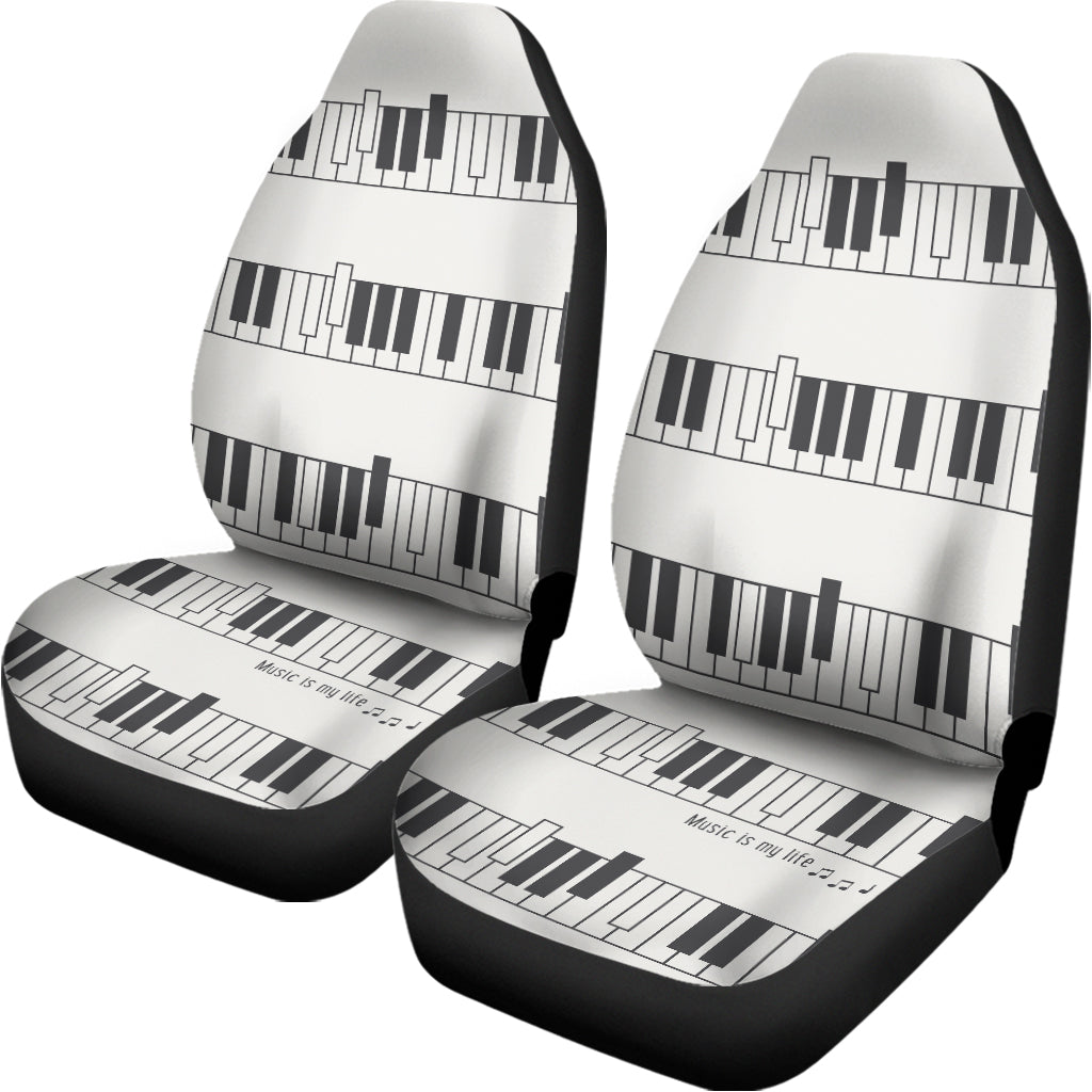 Piano Pattern Print Universal Fit Car Seat Covers