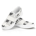 Piano Pattern Print White Slip On Sneakers