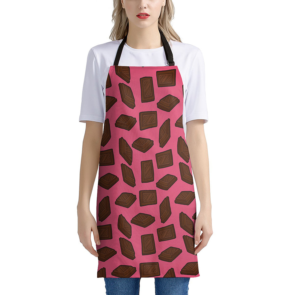 Pieces of Chocolate Pattern Print Apron