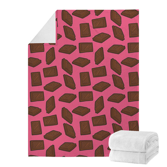 Pieces of Chocolate Pattern Print Blanket