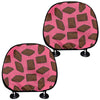 Pieces of Chocolate Pattern Print Car Headrest Covers