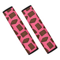 Pieces of Chocolate Pattern Print Car Seat Belt Covers