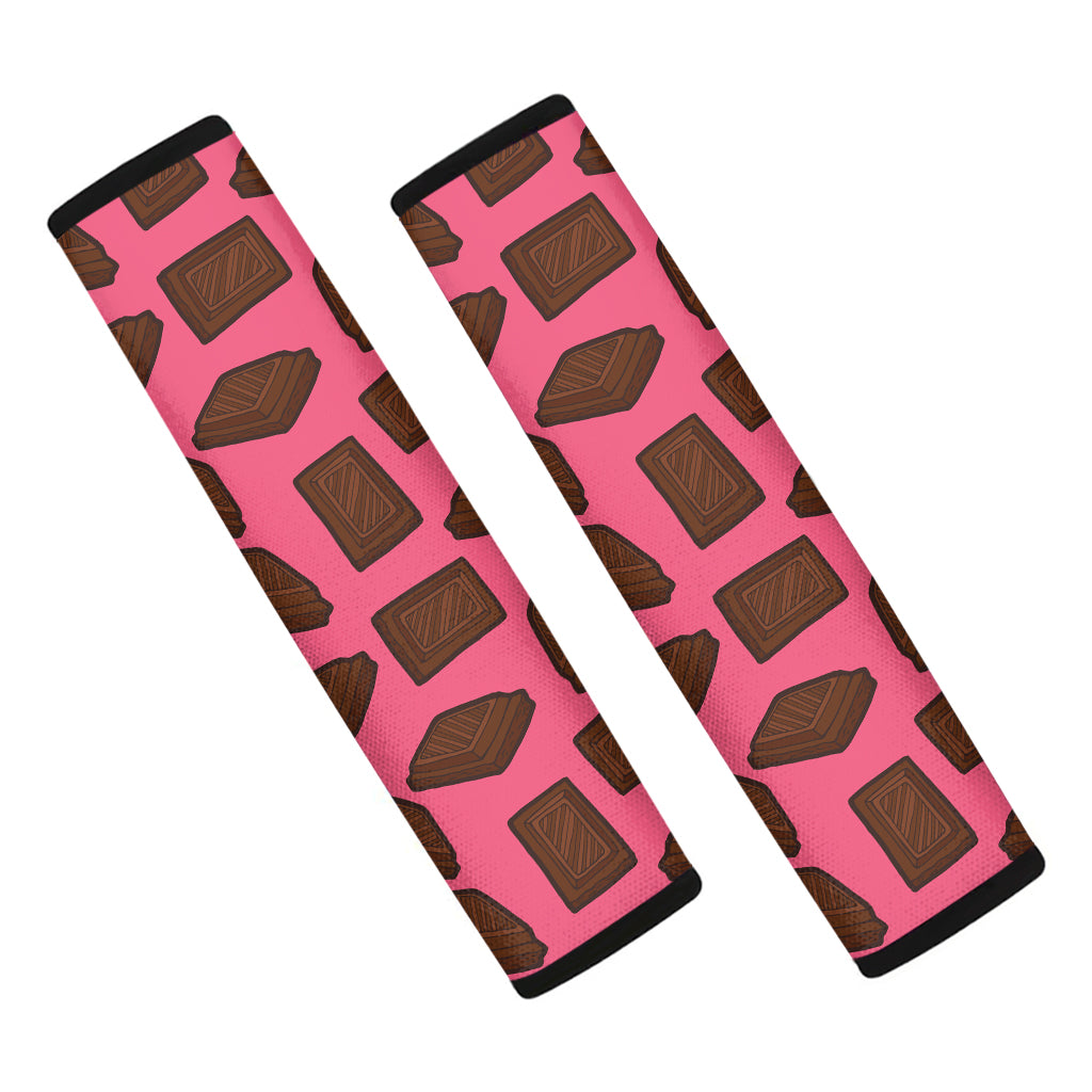 Pieces of Chocolate Pattern Print Car Seat Belt Covers
