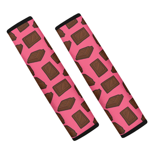Pieces of Chocolate Pattern Print Car Seat Belt Covers