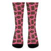 Pieces of Chocolate Pattern Print Crew Socks