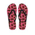 Pieces of Chocolate Pattern Print Flip Flops