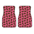 Pieces of Chocolate Pattern Print Front Car Floor Mats