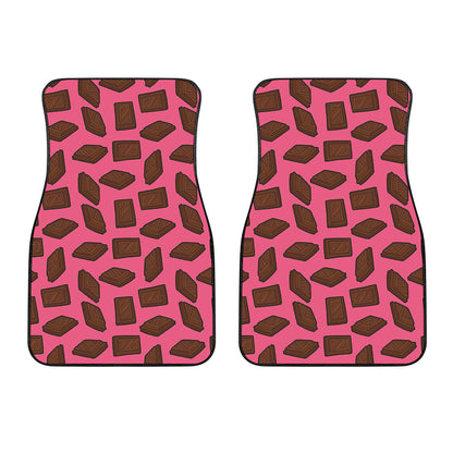 Pieces of Chocolate Pattern Print Front Car Floor Mats