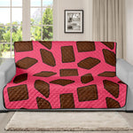 Pieces of Chocolate Pattern Print Futon Protector