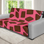 Pieces of Chocolate Pattern Print Futon Protector