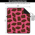 Pieces of Chocolate Pattern Print Futon Protector