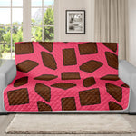 Pieces of Chocolate Pattern Print Futon Protector