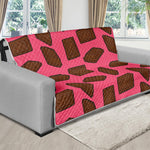 Pieces of Chocolate Pattern Print Futon Protector