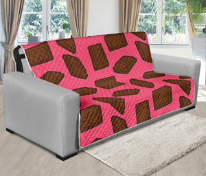 Pieces of Chocolate Pattern Print Futon Protector