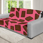 Pieces of Chocolate Pattern Print Futon Protector