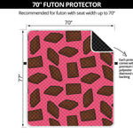 Pieces of Chocolate Pattern Print Futon Protector