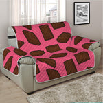 Pieces of Chocolate Pattern Print Half Sofa Protector