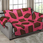 Pieces of Chocolate Pattern Print Loveseat Protector