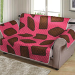 Pieces of Chocolate Pattern Print Loveseat Protector