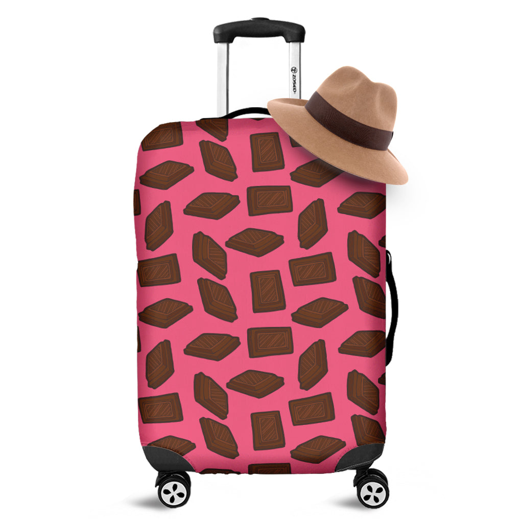 Pieces of Chocolate Pattern Print Luggage Cover
