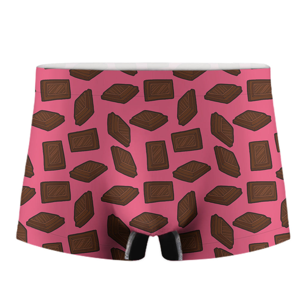 Pieces of Chocolate Pattern Print Men's Boxer Briefs