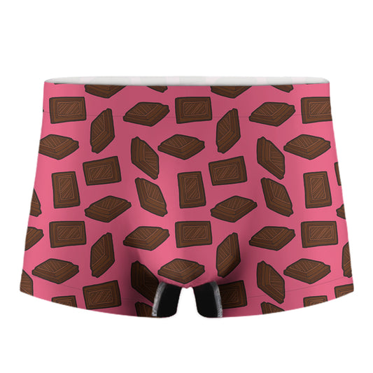 Pieces of Chocolate Pattern Print Men's Boxer Briefs