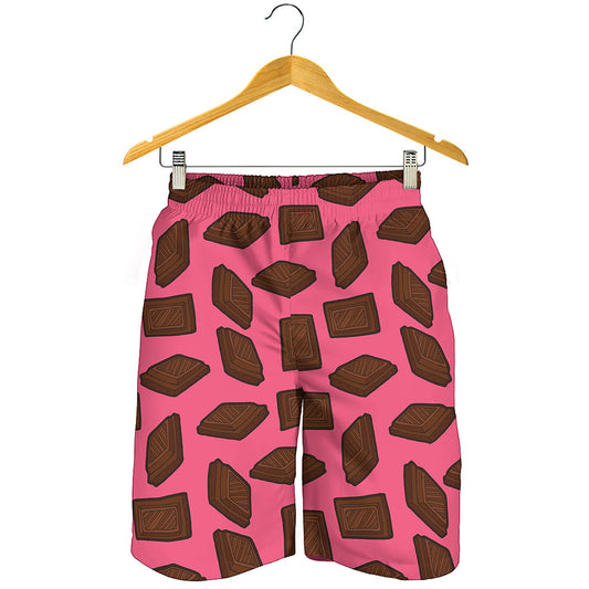 Pieces of Chocolate Pattern Print Men's Shorts