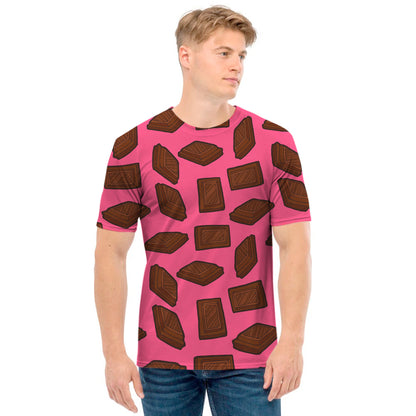 Pieces of Chocolate Pattern Print Men's T-Shirt