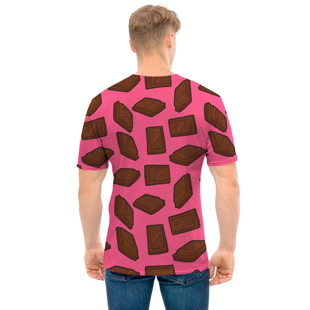 Pieces of Chocolate Pattern Print Men's T-Shirt