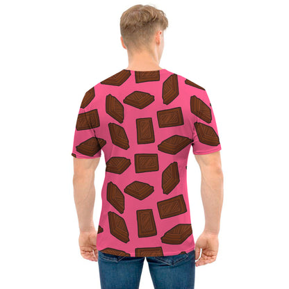 Pieces of Chocolate Pattern Print Men's T-Shirt