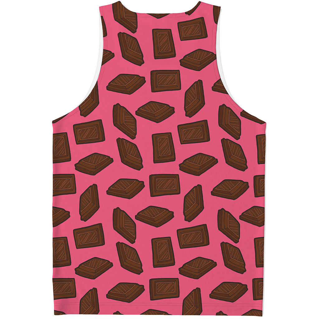 Pieces of Chocolate Pattern Print Men's Tank Top