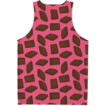 Pieces of Chocolate Pattern Print Men's Tank Top