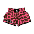 Pieces of Chocolate Pattern Print Muay Thai Boxing Shorts