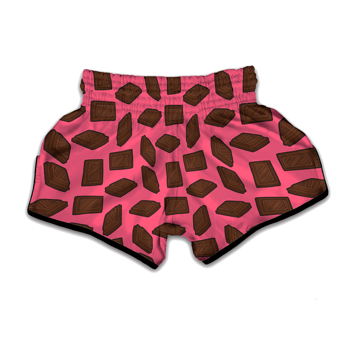 Pieces of Chocolate Pattern Print Muay Thai Boxing Shorts